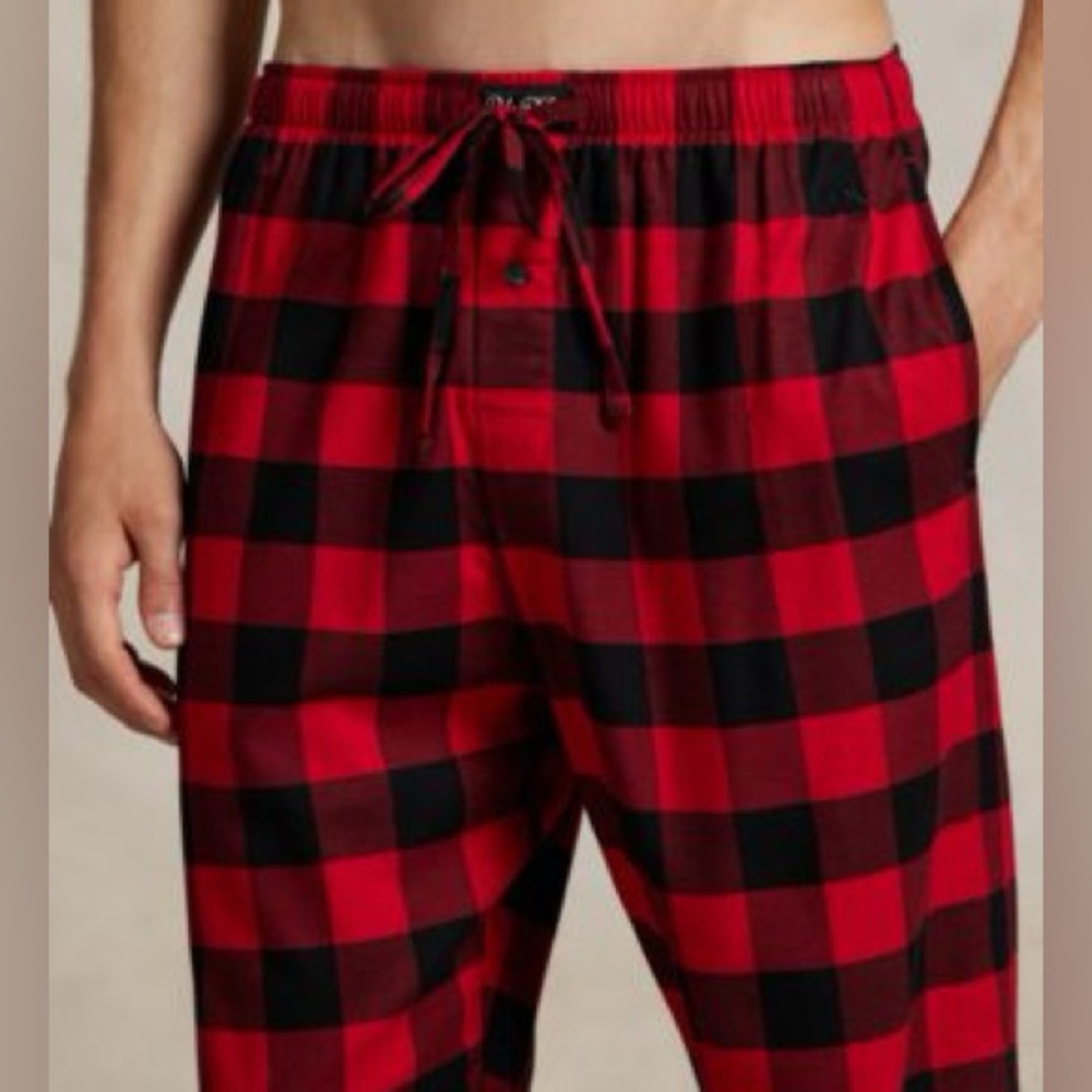 Polo By Ralph Lauren Woven Polo Player Unisex Large Buffalo Plaid Lounge Pants